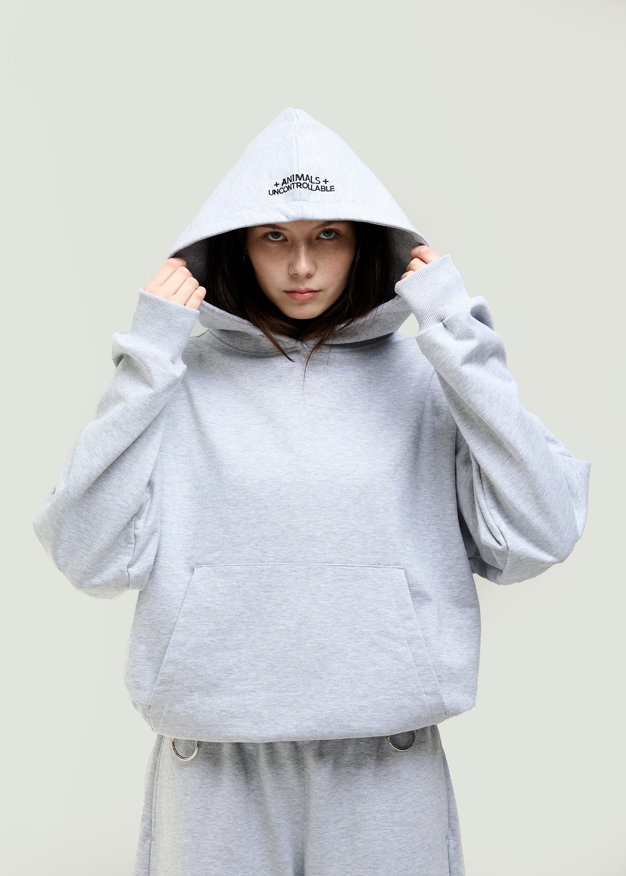 BASIC melange hoodie