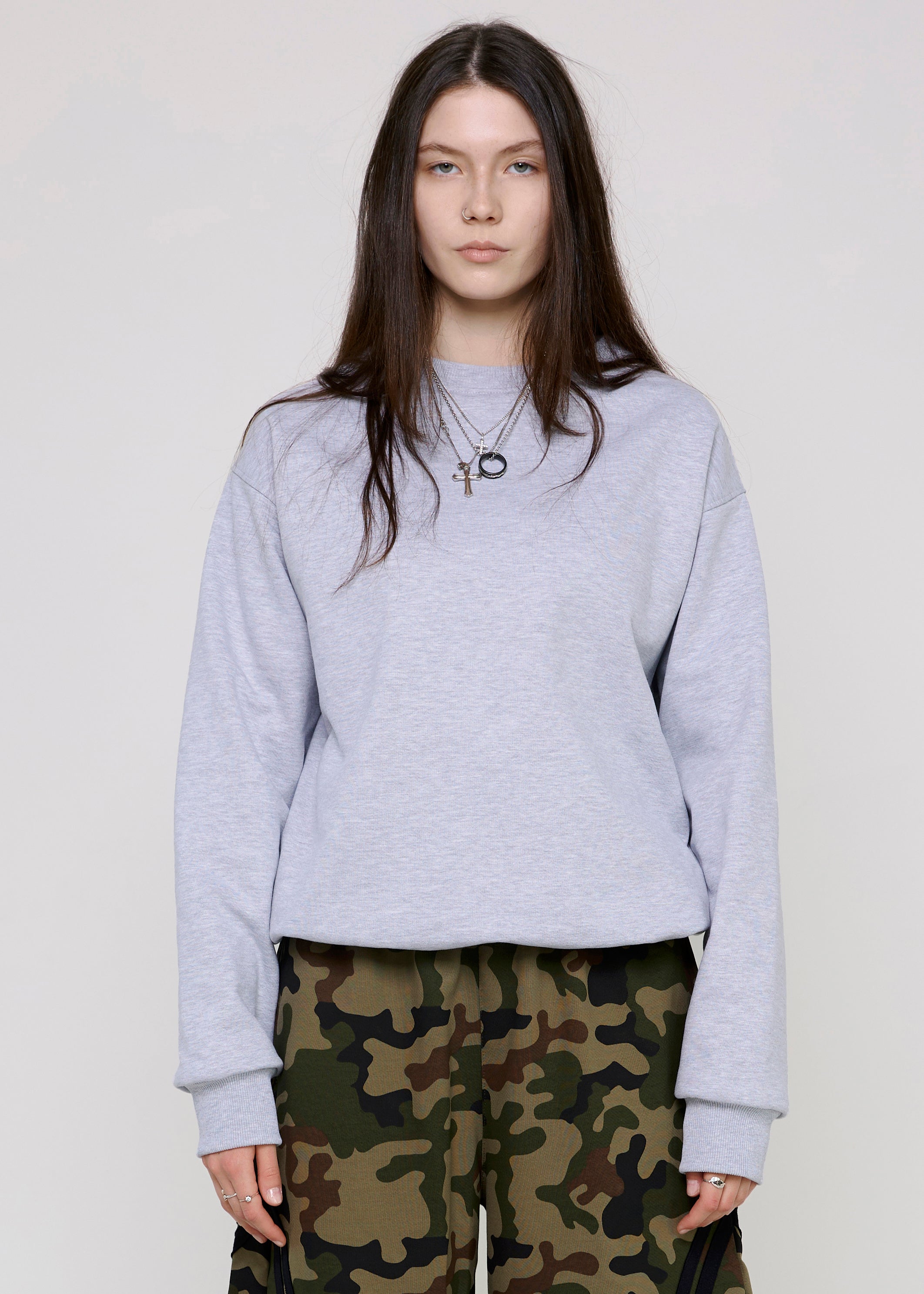 BASIC melange crewneck