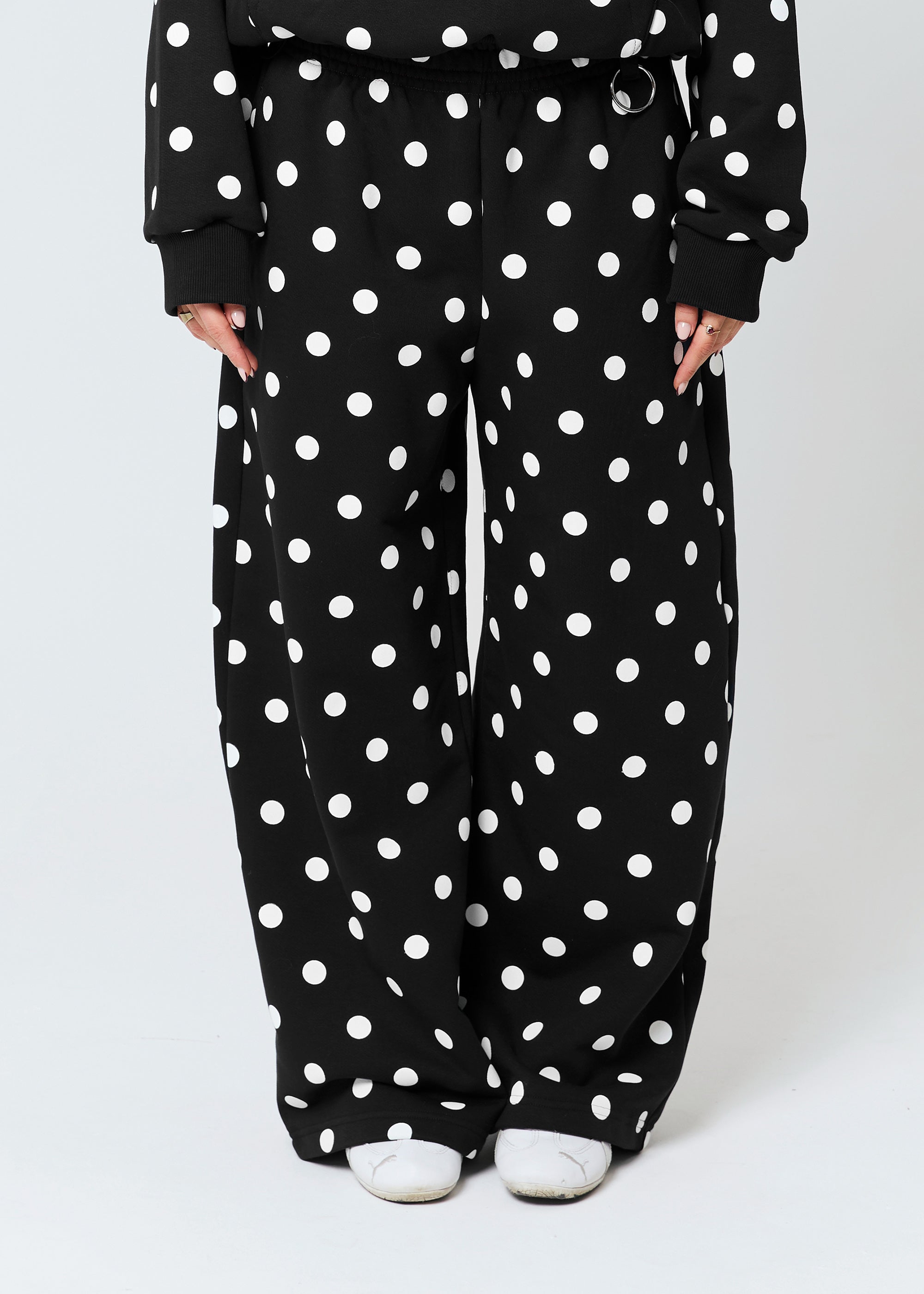 POLKA DOT black sweatpants