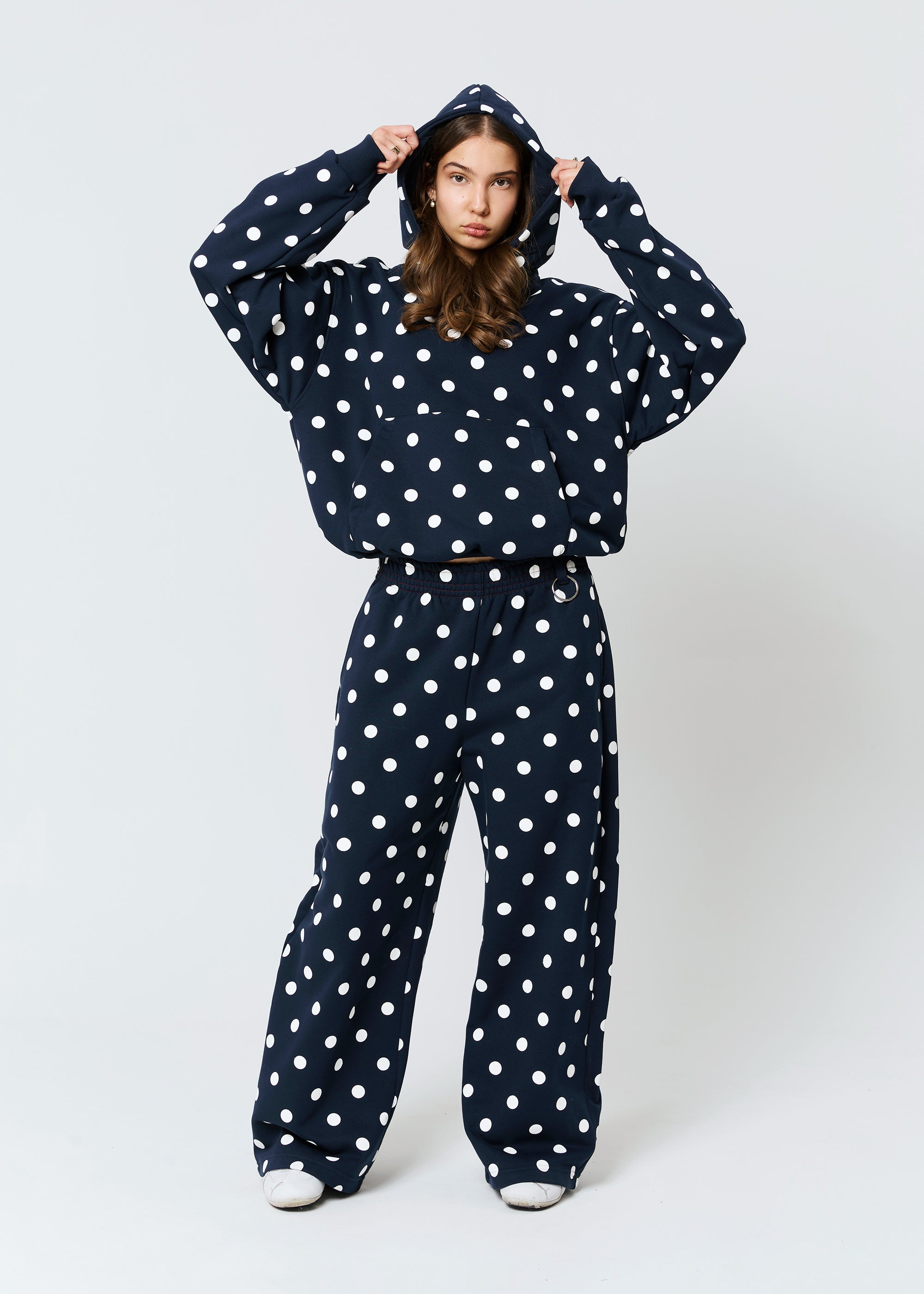 BASIC & BUBBLE POLKA DOT navy set