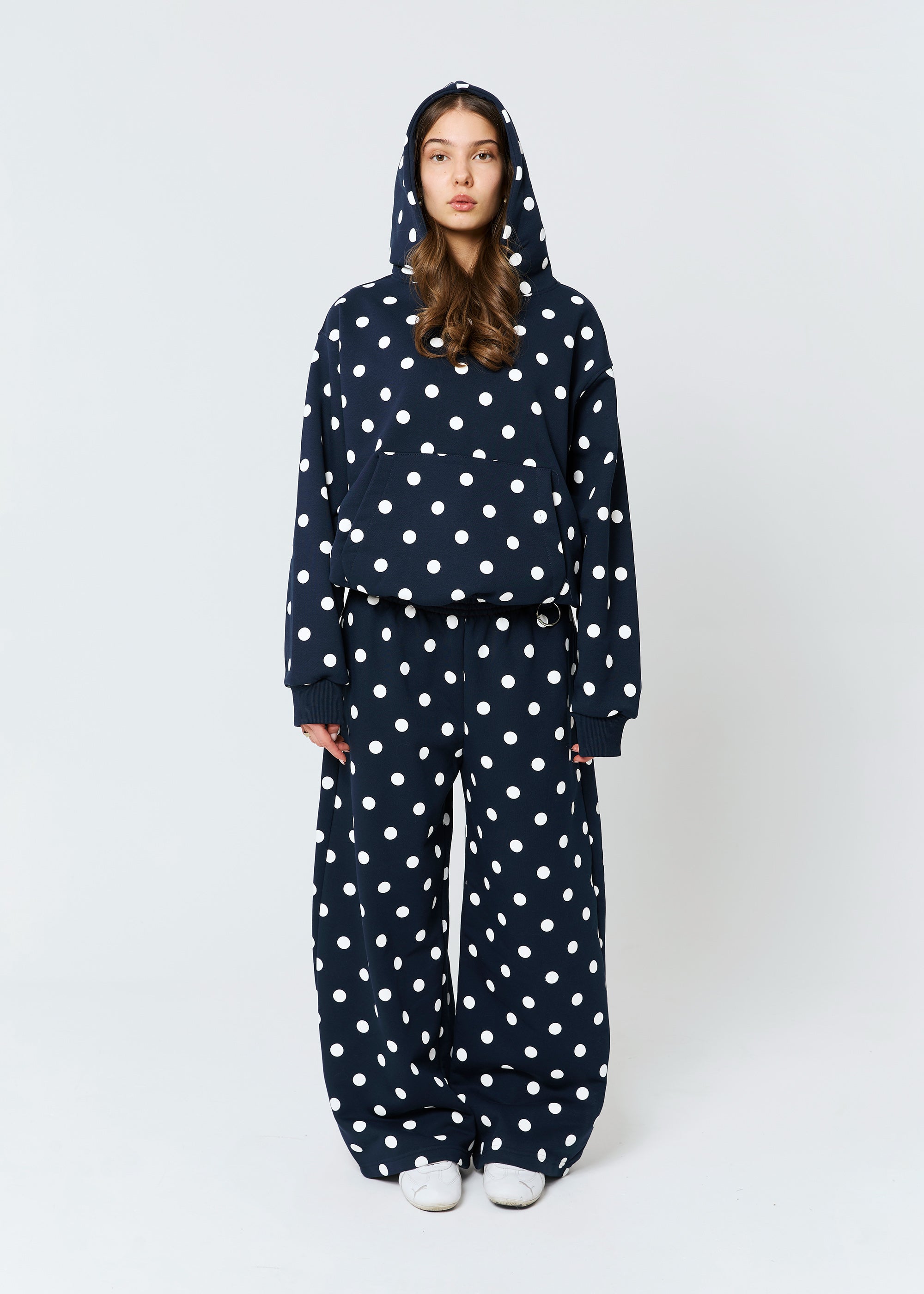 BASIC & BUBBLE POLKA DOT navy set