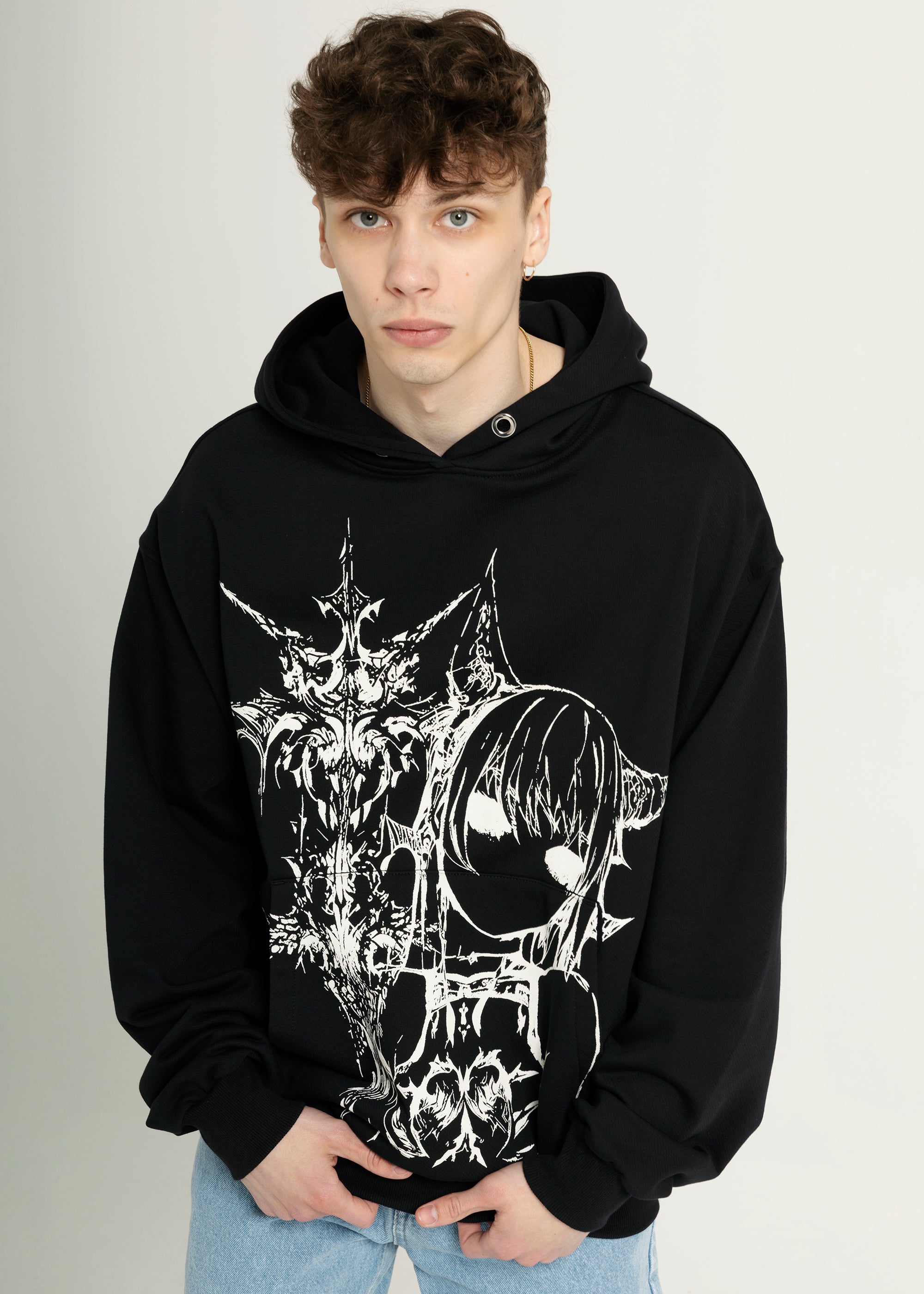 ANIME black hoodie