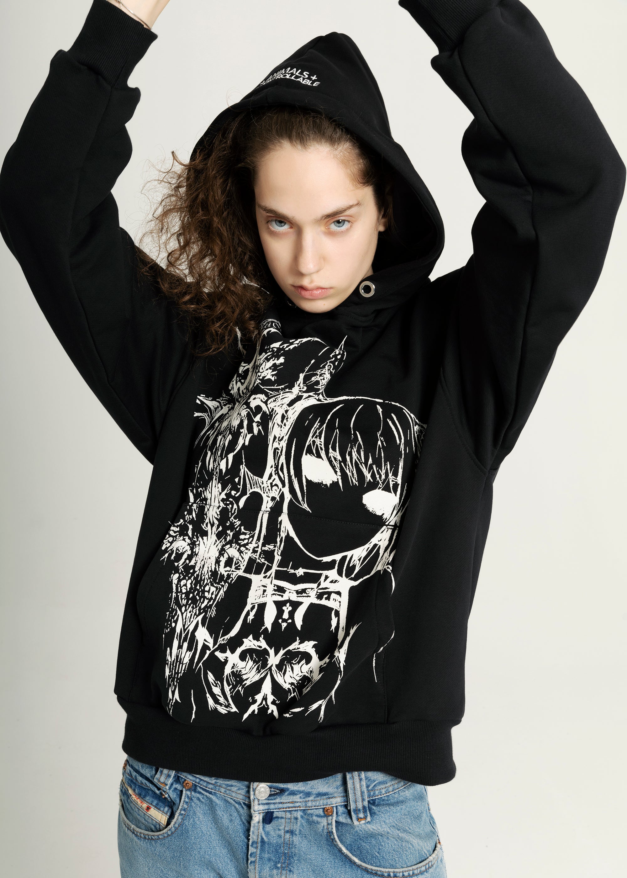 ANIME black hoodie