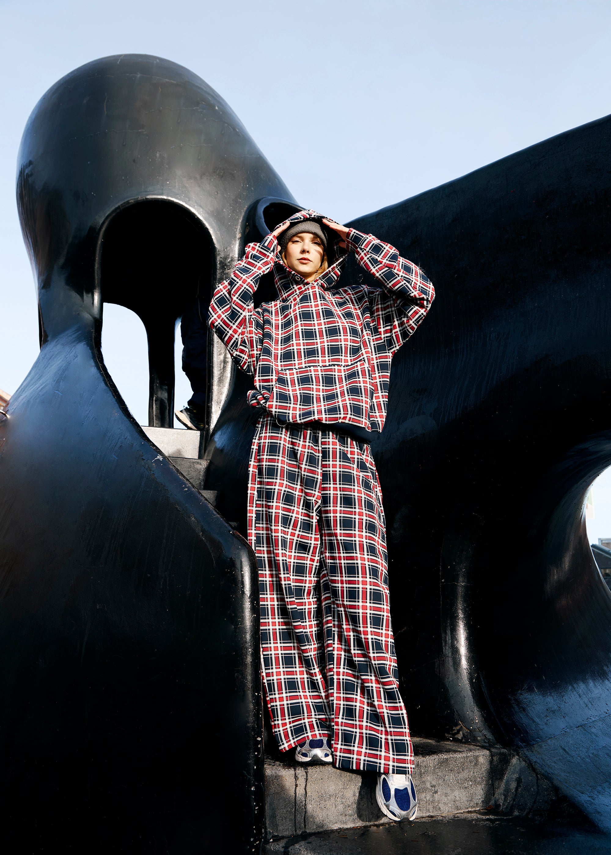 BASIC & BUBBLE TARTAN NAVY set