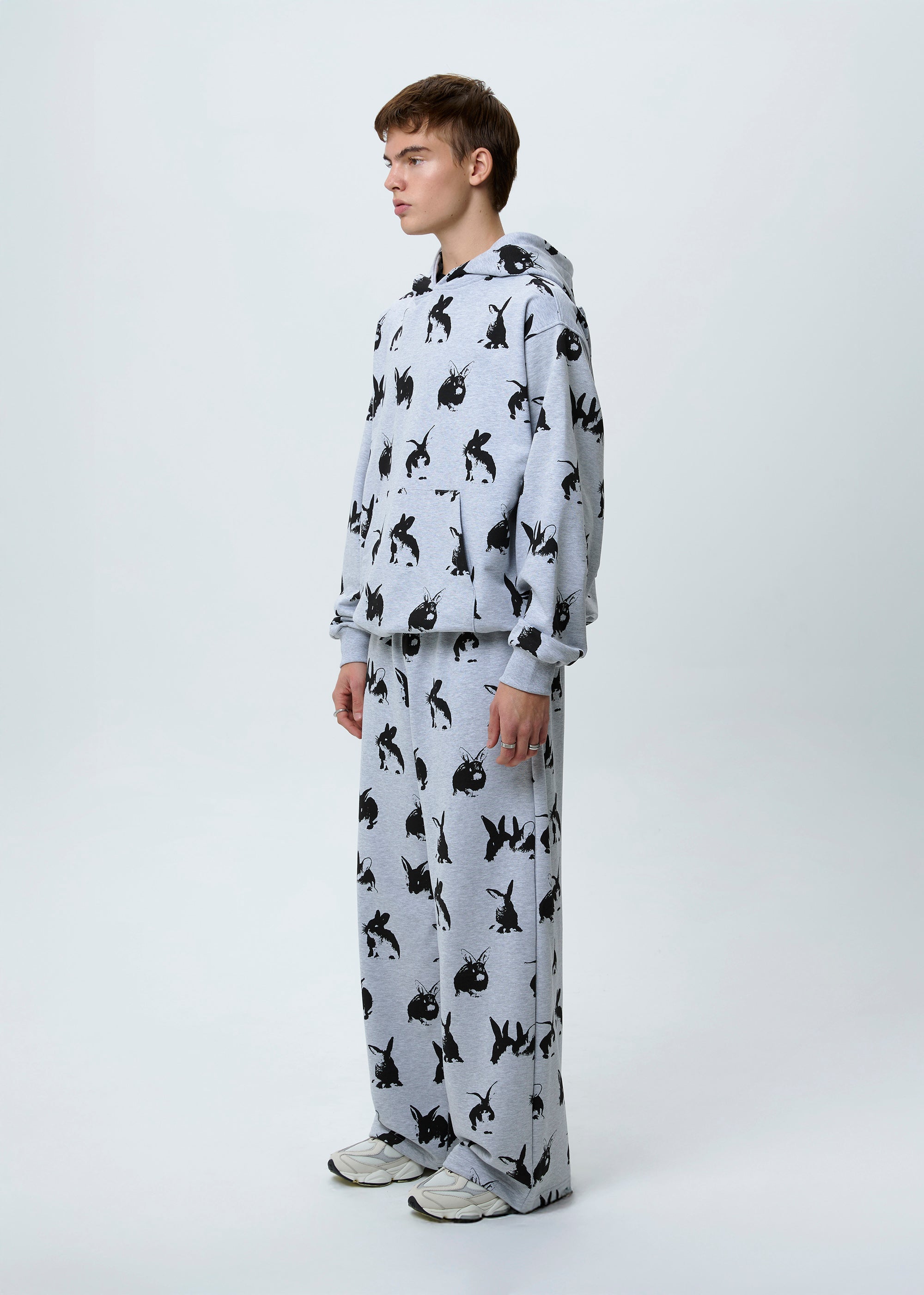 BASIC & BUBBLE RABBIT grey set