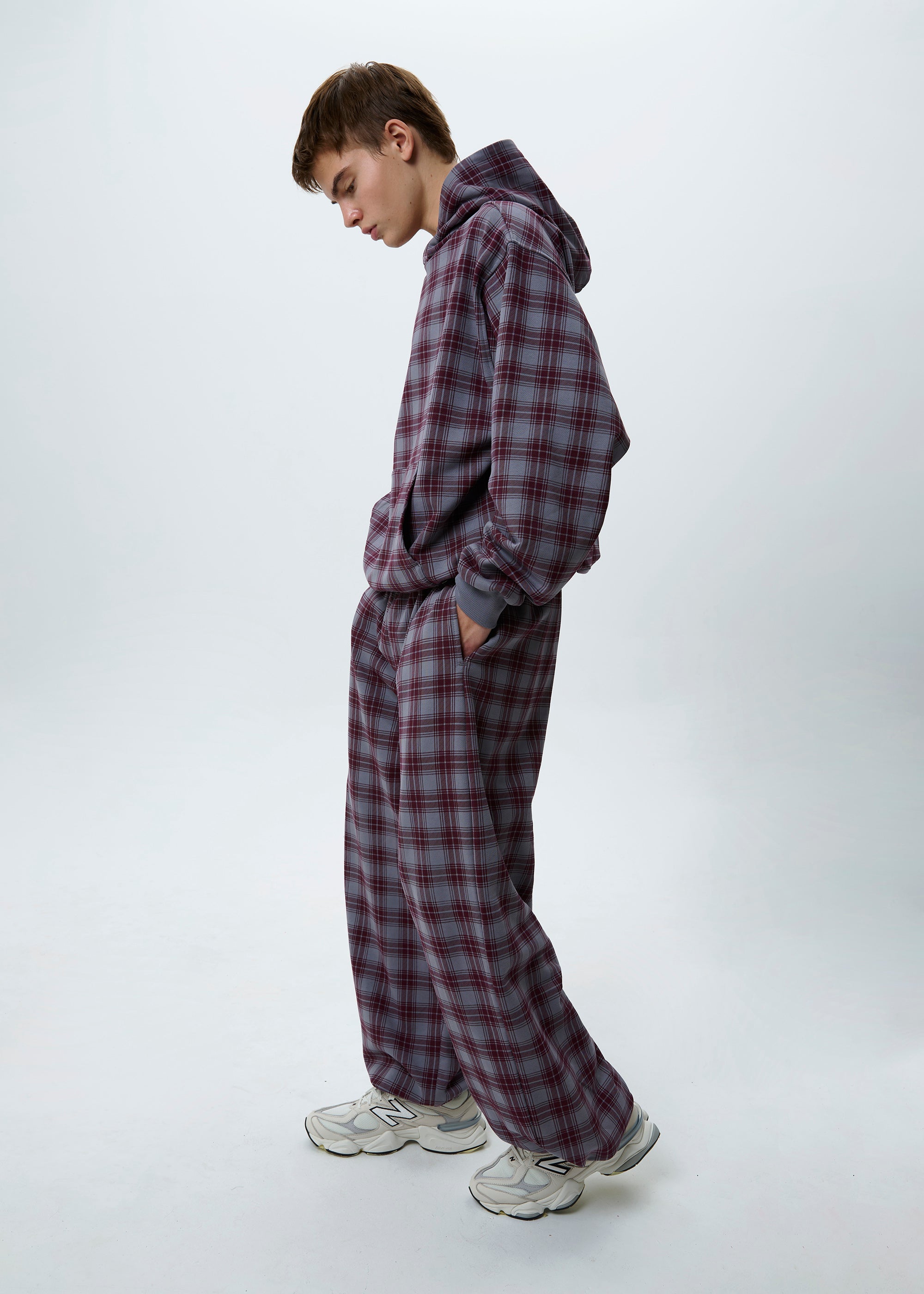 BASIC & BUBBLE TARTAN grey set