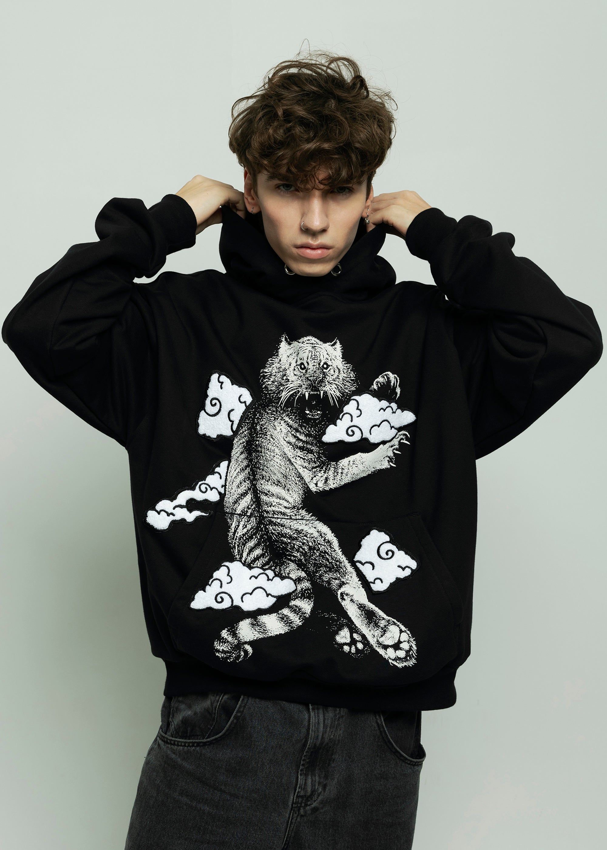 TIGER black hoodie