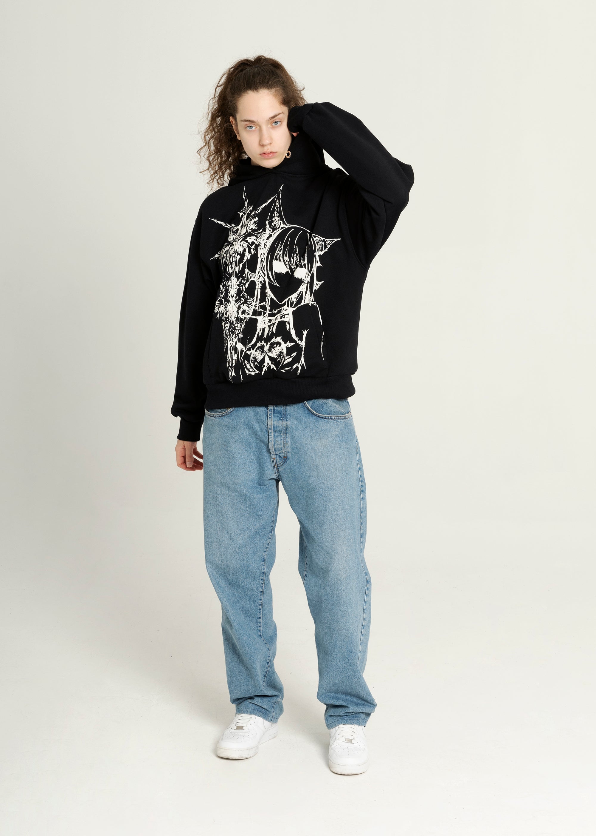 ANIME black hoodie