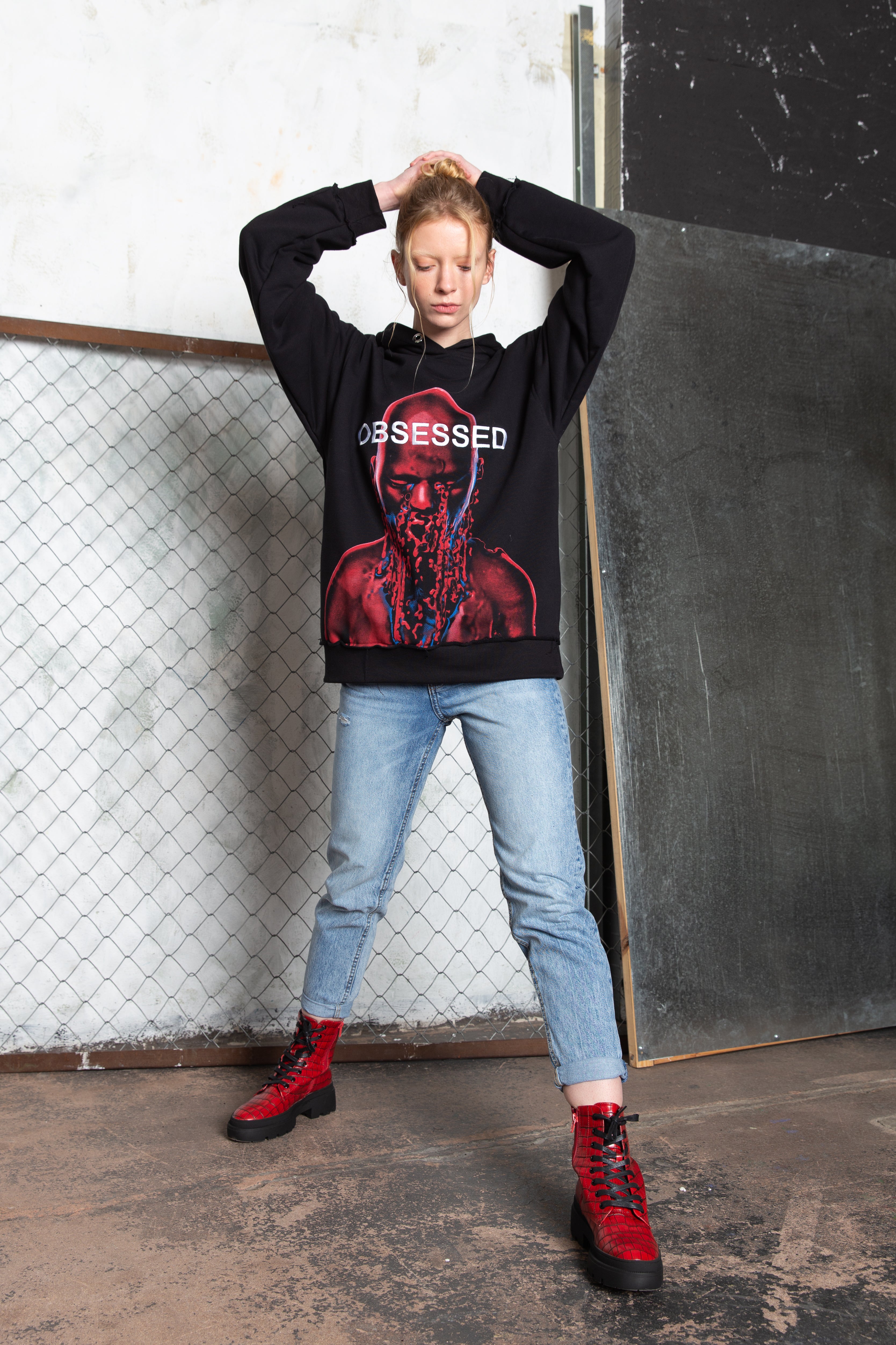 SAMPLE OBSESSED black hoodie