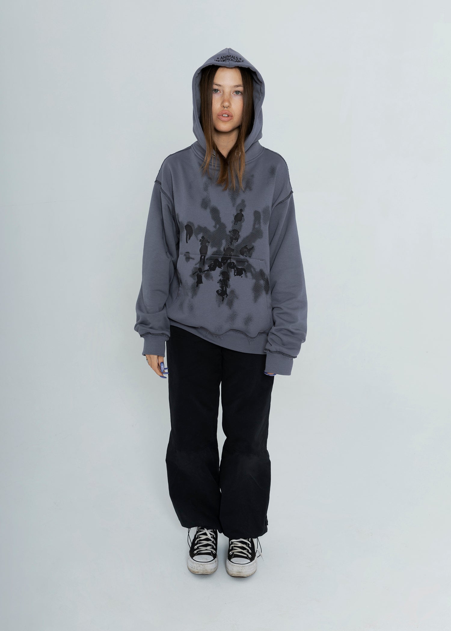 FOLLOWERS grey hoodie